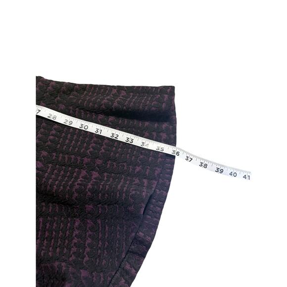 Calvin Klein Houndstooth Short Sleeve Fit & Flare Purple Black Dress Size 2 NWT - Picture 5 of 7